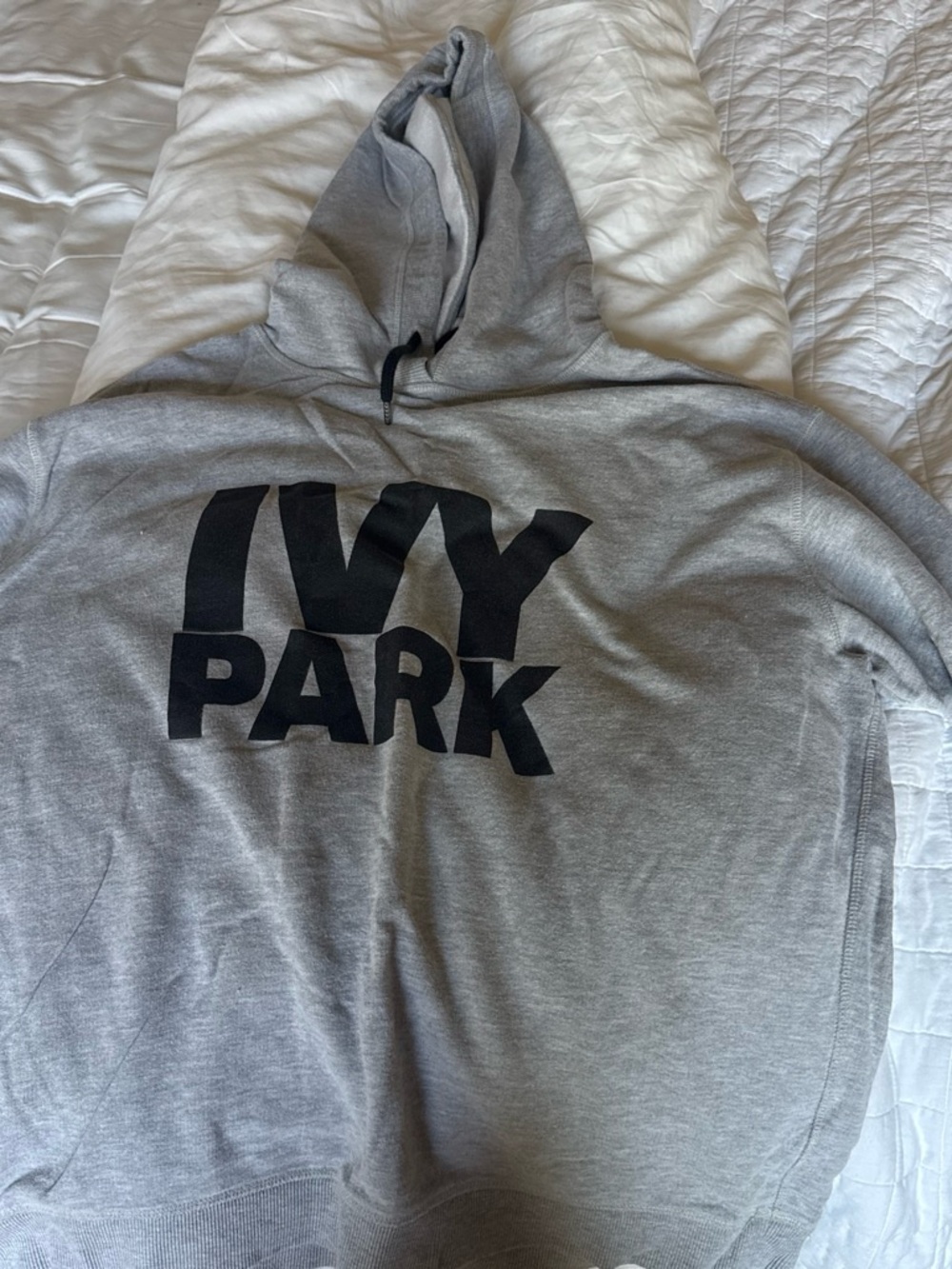 IVY PARK Gray Hoodie with Black Logo